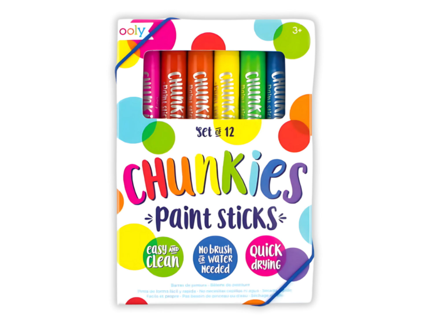 OOLY Chunkies Paint Sticks 12 Pack